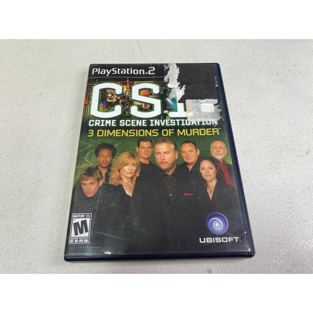 CSI Crime Scene Investigation 3 Dimensions of Murder PlayStation 2 2007 Complete